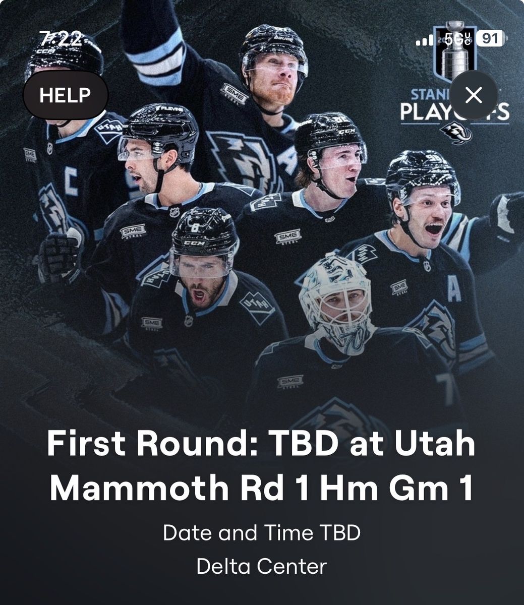 Utah Mammoth Playoff Game One