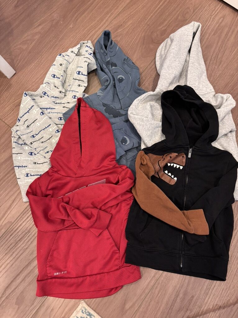 Boys 4/5T Hoodies And Jacket Bundle