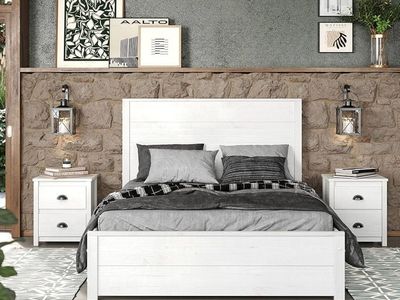 King Bed Frame Camaflexi Hampton Solid Wood King