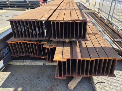 JUST ARRIVED!! Surplus Steel Wide Flange Beam 12" x 19# x 50' lengths - $721.95 each