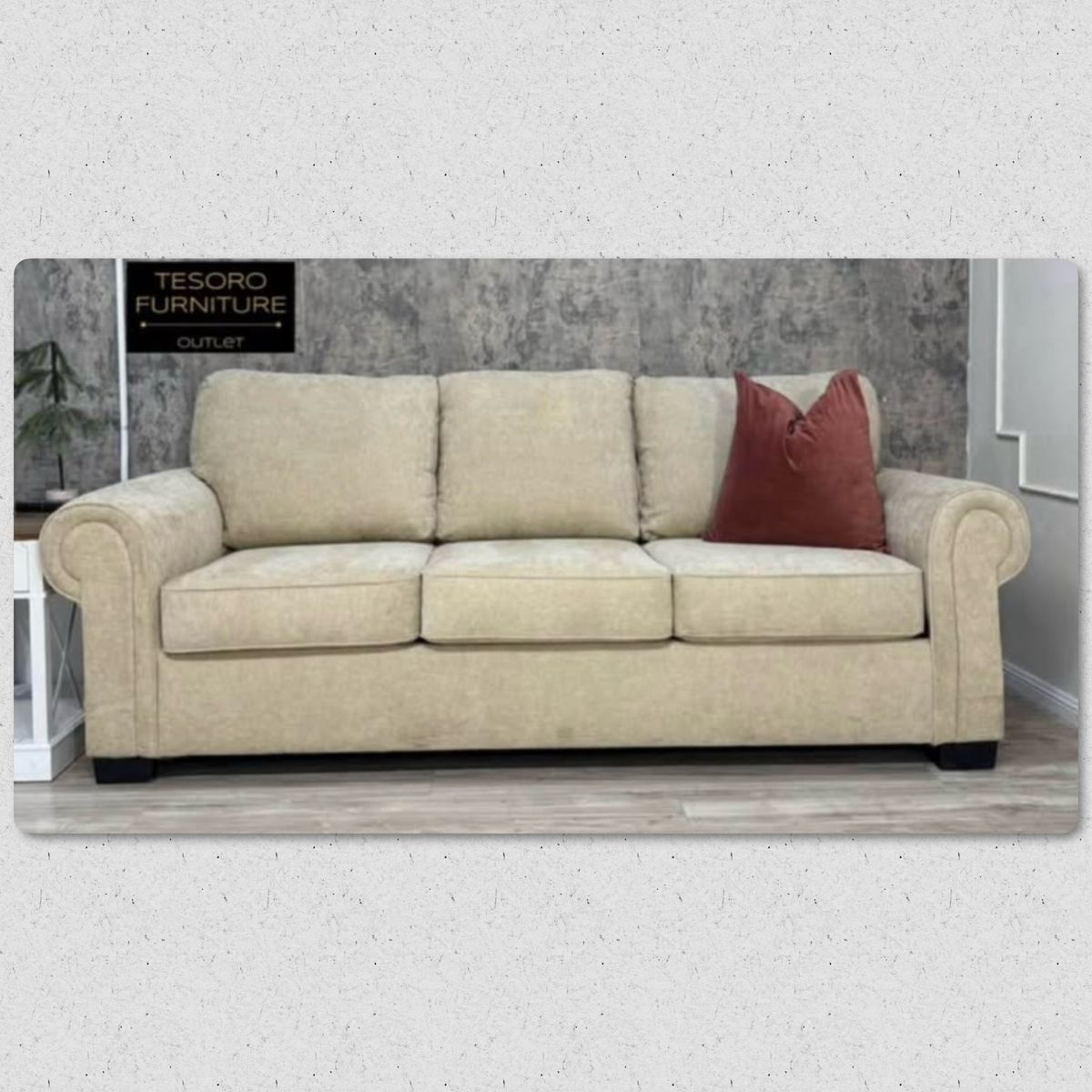 ASHLEY FURNITURE ACCENT SOFA FREE DELIVERY