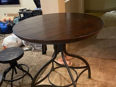 Round Table and Stools