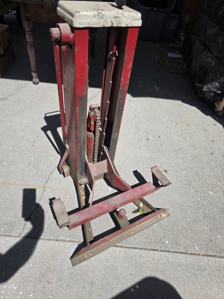 Vintage probably Blackhawk Hydraulics Floor Jack - Heavy Duty Industrial Shop Lift.