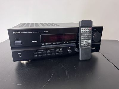 Denon DRA-775RD AM/FM Stereo Receiver with Phono Input & Original Remote
