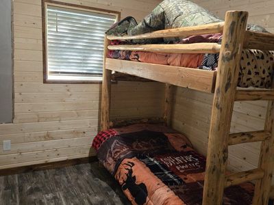Log Bunk Bed