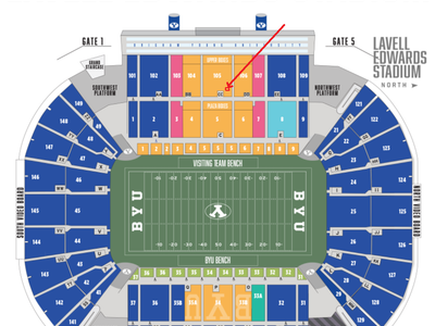 Prime chair seats Arizona vs BYU 9/12
