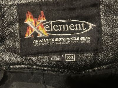 Xelement Leather Motorcycle Chaps - Size 34 (Adjustable Lace Back)