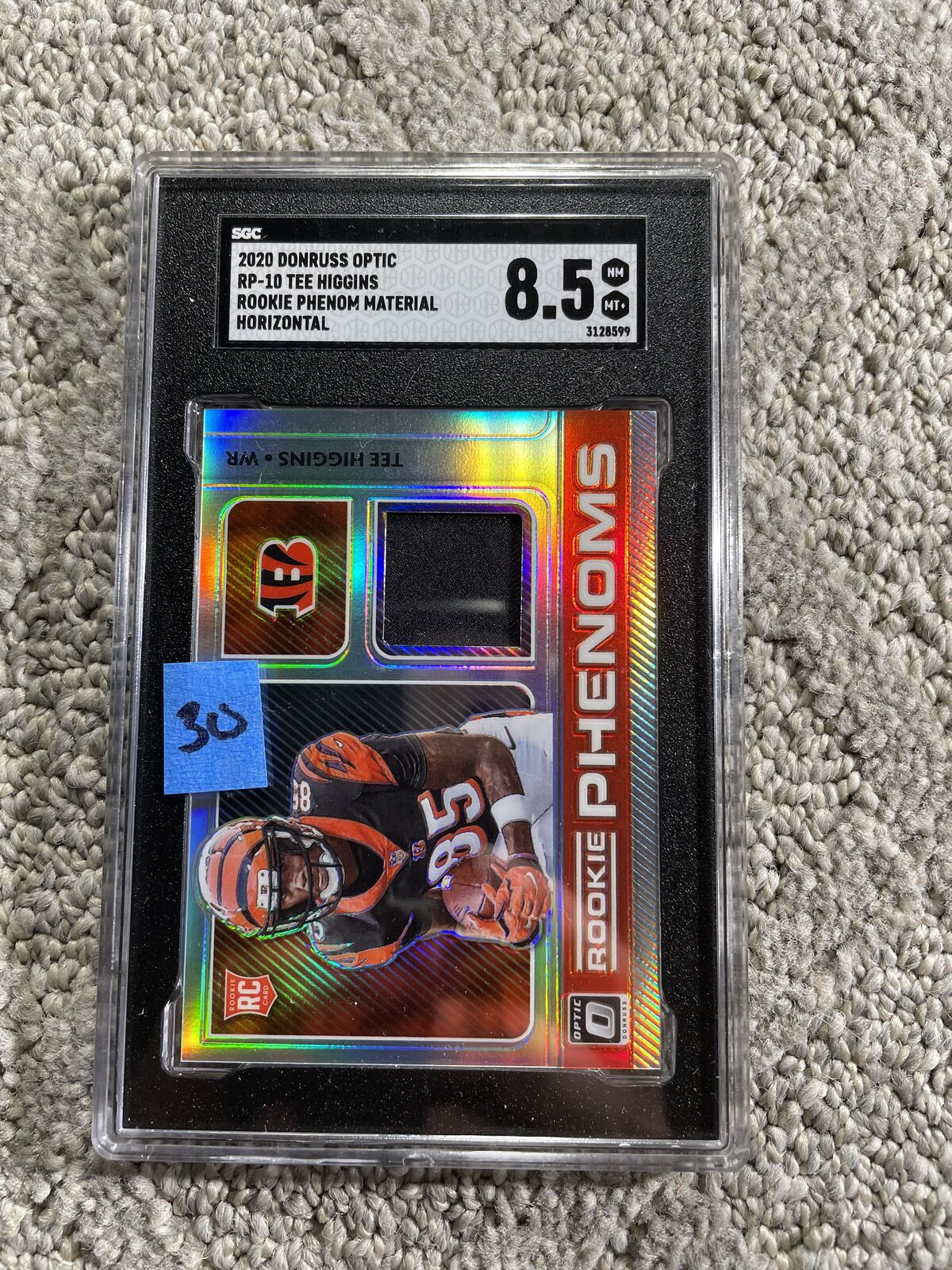 Tee Higgins Cincinnati Bengals graded slabs