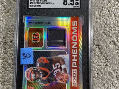 Tee Higgins Cincinnati Bengals graded slabs