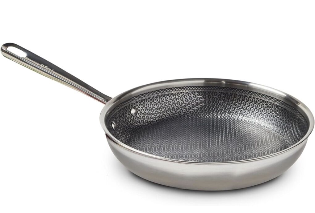 T-Fal Stainless Steel Fry Pan ~10 inch Induction
