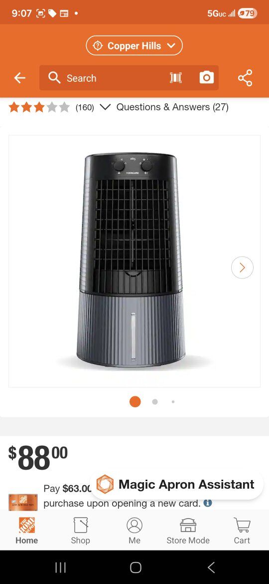 Bonaire Durango duet fan/ cooler