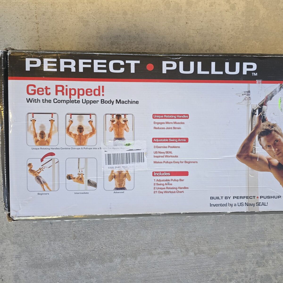 New! Perfect Pull Up Bar Kit Over The Door
