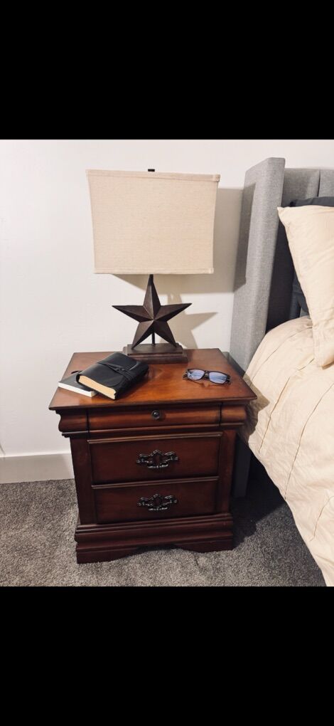 Pair Of Metal Star Lamps (2) By Country Door - New