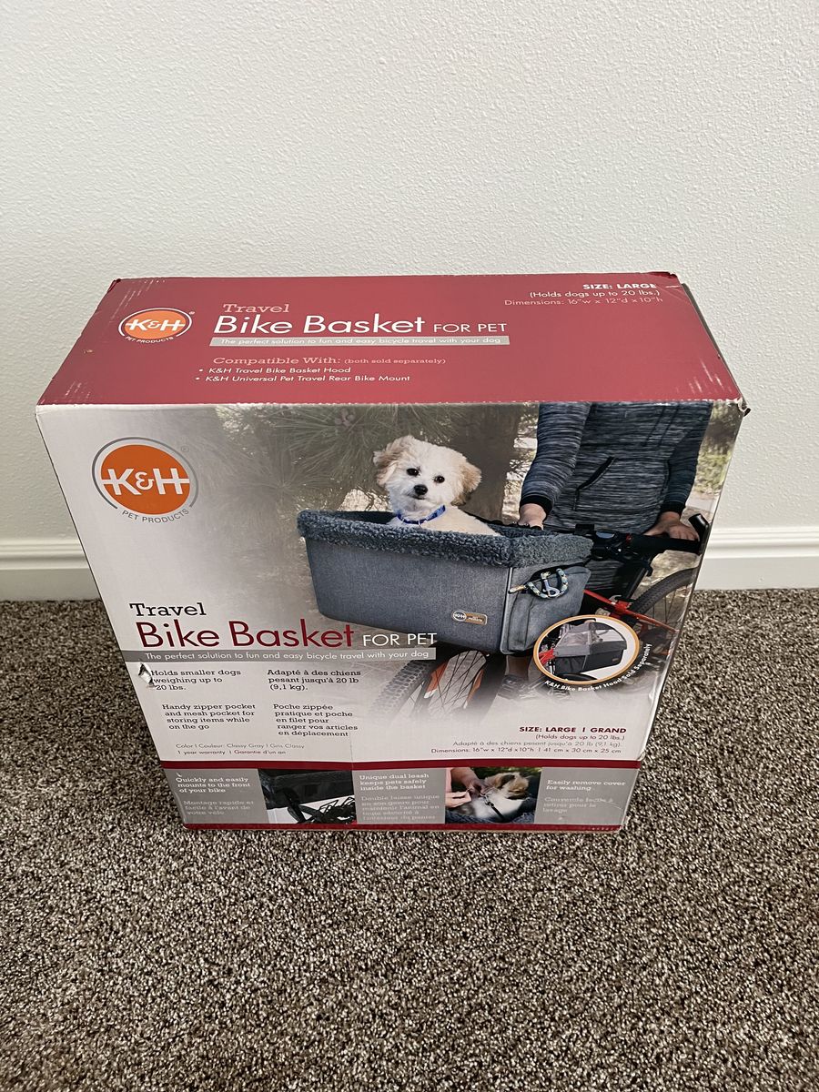 NEW K&H Travel Bike Basket for Pets (Large) – Unopened