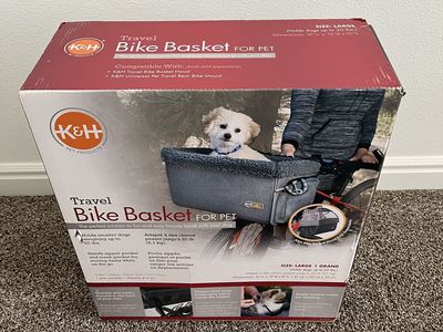 NEW K&H Travel Bike Basket for Pets (Large) – Unopened