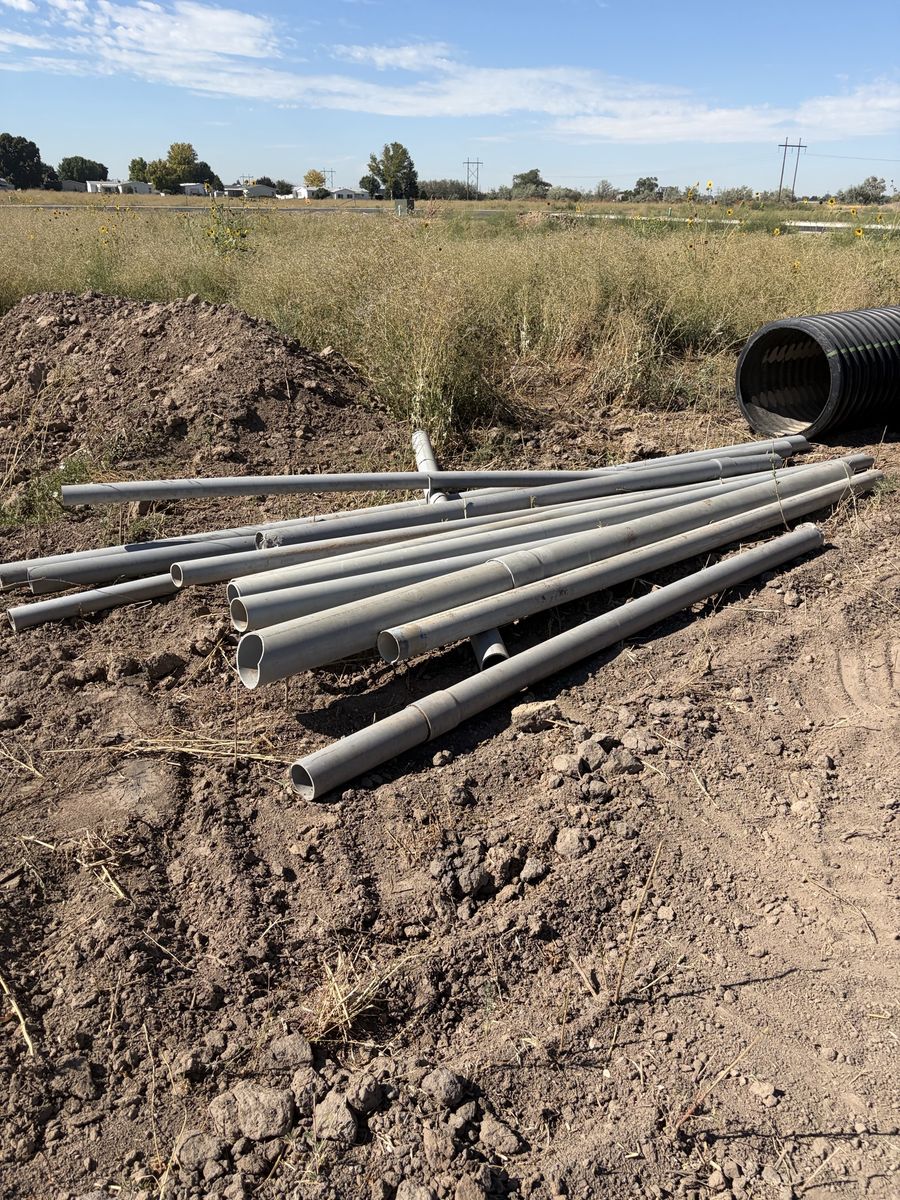 Assorted PVC and storm drain pipe