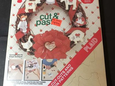 CHOOSE 3 Wood Cut-Out And Paste-On Patterns by Plaid Enterprises NIP or Artsi2 Quilt Board 6in x 6in