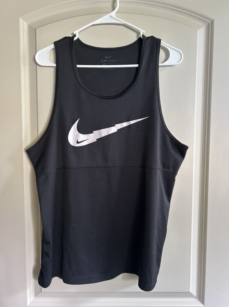 Nike Men’s Black Dri-fit Tank Top Large