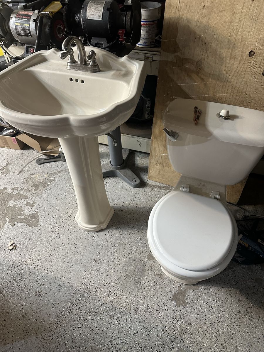 Sink and toilet