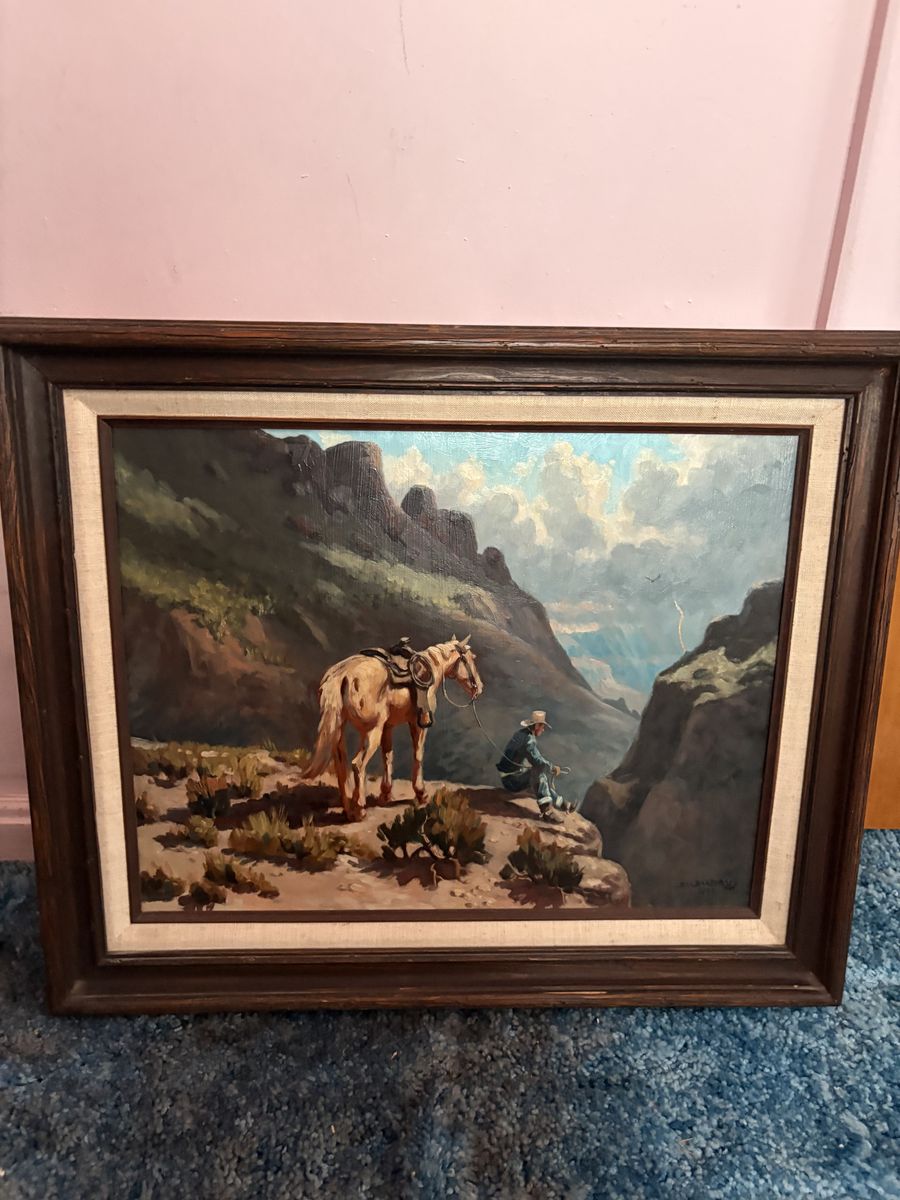 Cowboy Oil paintings