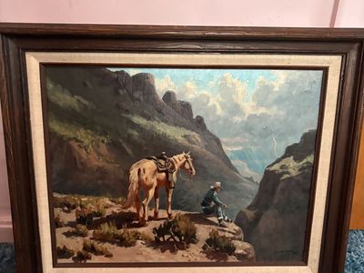 Cowboy Oil paintings