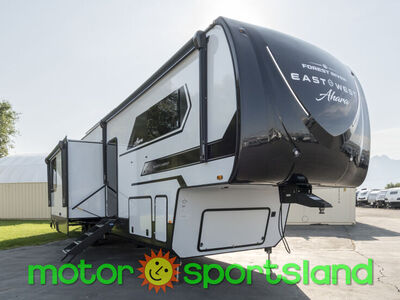 2025 Forest River Ahara 385DS Rear Living Room Outdoor Kitchen