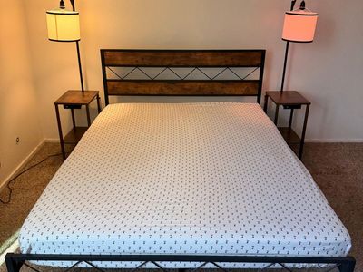 IKEA MORGEDAL Queen Memory Foam mattress + Wayfair Bed Frame