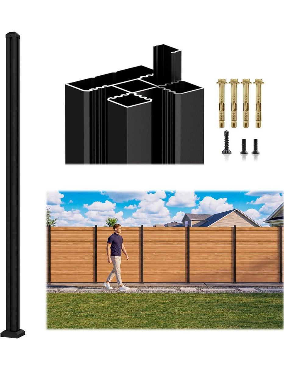 6FT 3-Way Aluminum Fence Posts ($99 on Amazon)