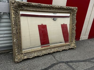 Large Gold Ornate Mirror 6’4” – Baroque Style