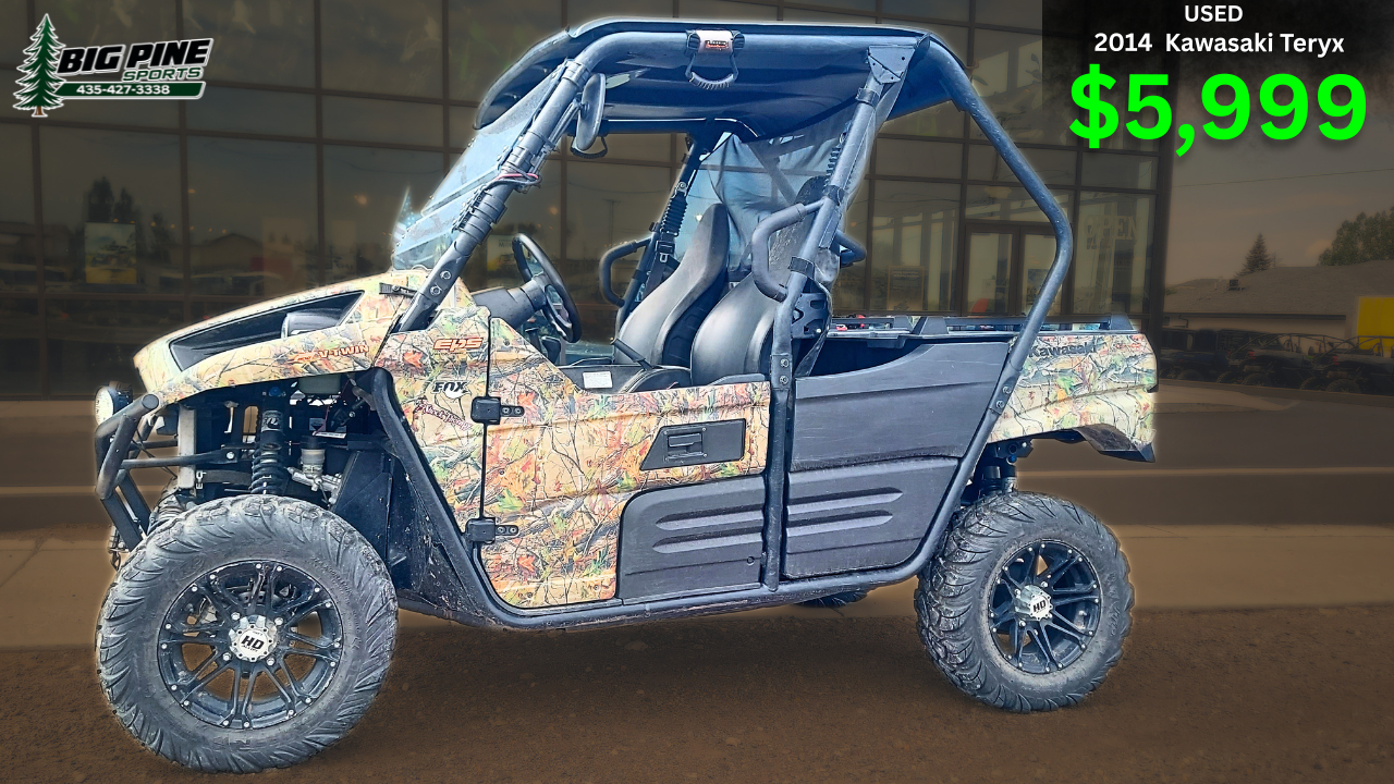 2014 Kawasaki Teryx 800 Camo – 5,540 Miles – $5,999
