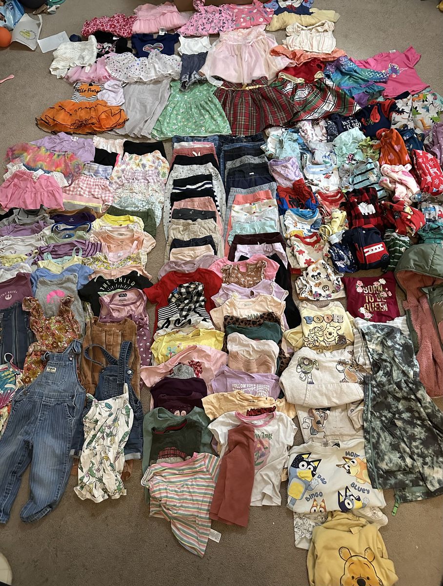 2T/24M Girl Clothing Lot - 165 Items