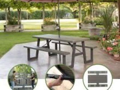 Lifetime 6ft W-Frame Picnic Table