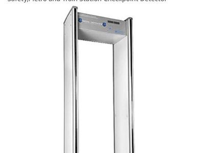 Metal Defender 6-Zone Walk-Through Security Metal Detector Frame with Caster Wheels