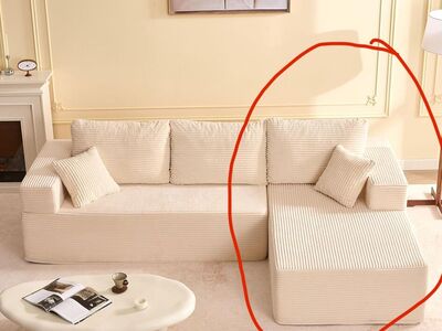 New White Side Chaise Of A Cloud Couch Sofa