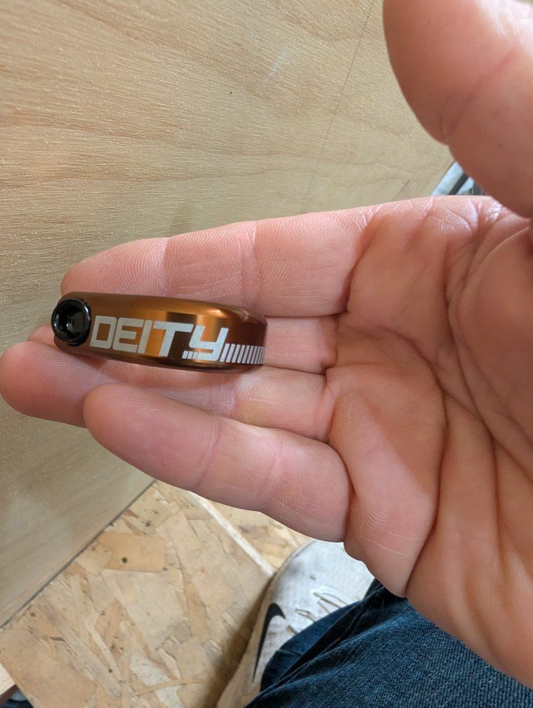 Deity Cinch Seat Post Clamp - 31.8mm - bronze - MTB Bike Part