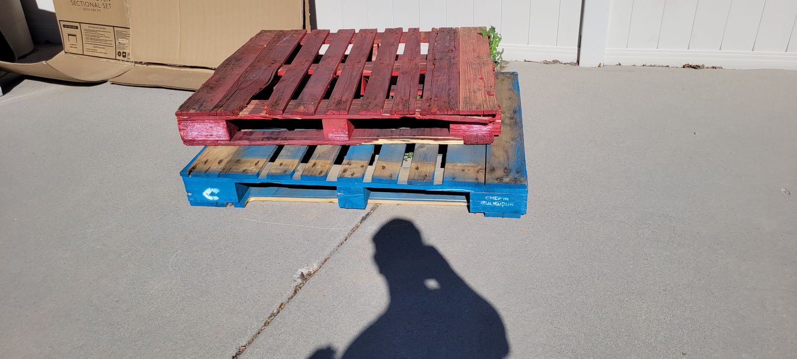 two wood pallets both for $10