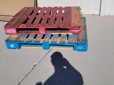 two wood pallets both for $10