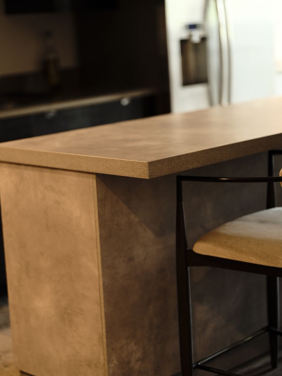 Gray Kitchen Island with Storage ( Japandi ) Like new