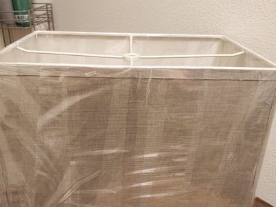 2 Lampshades Clean! Tan/Grey NEW! FCFS