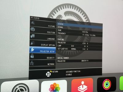 Projector - Panasonic PT-FZ570 - Low Use!