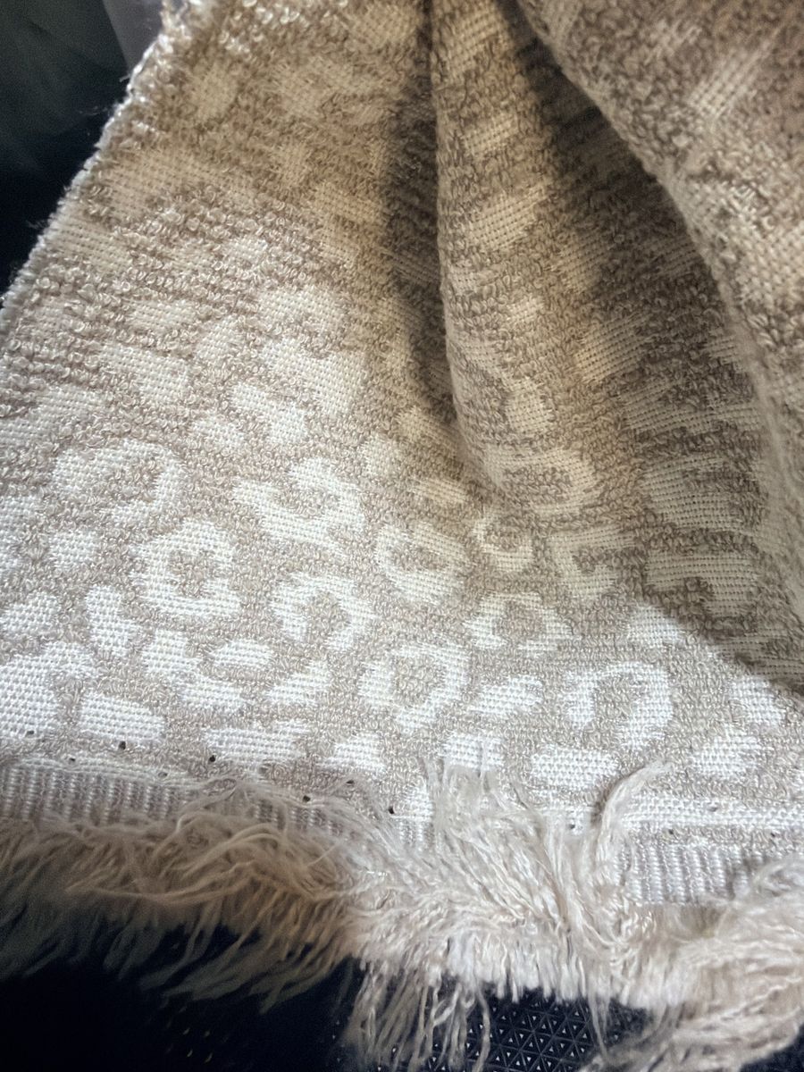 New. Designer - Taupe & Cream Leopard Print Upholstery Fabric by The Yard