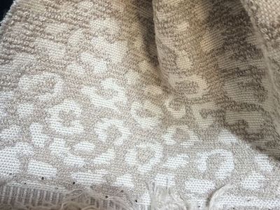 New. Designer - Taupe & Cream Leopard Print Upholstery Fabric by The Yard