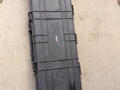 Eylar Hard Rifle Case Black Heavy Duty Protective Storage