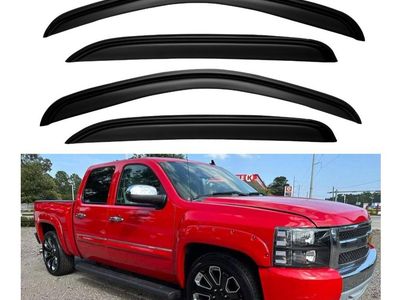 New Window Vent Visors for 2007-13 Chevy Silverado, Suburban, GMC Sierra, Yukon XL, crew cab pickup
