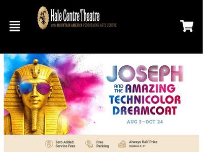 Two Tickets to Joseph and the Amazing Technicolor Dreamcoat at Hale Centre Theatre Section South Row 7