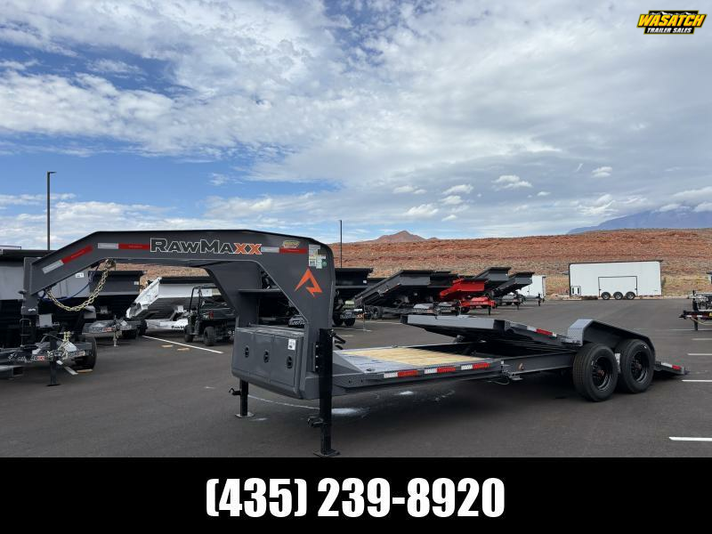 RawMaxx 7X24 20K G7X GN GRAVITY TILT Equipment Trailer