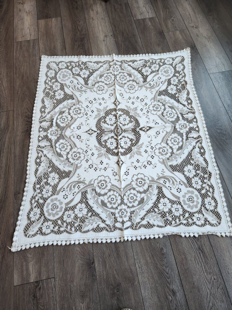 Vintage Lace Tablecloth from England