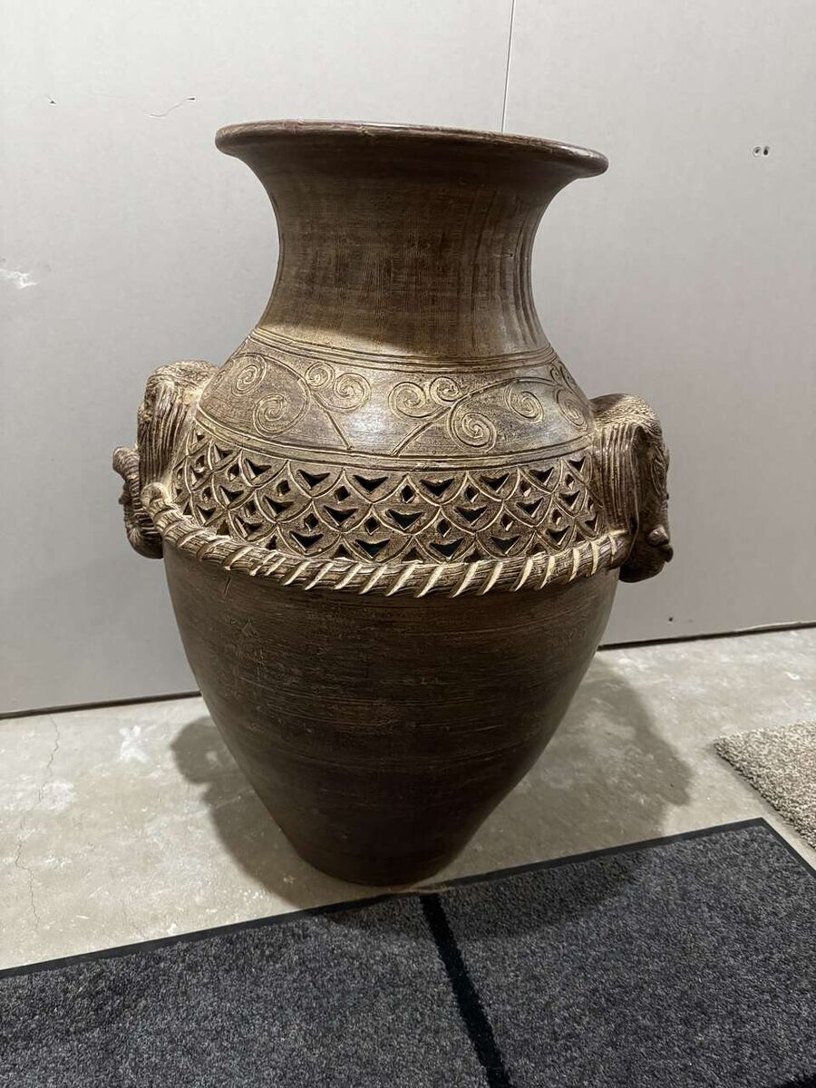Terra Cotta Floor Vase