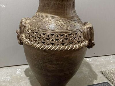 Terra Cotta Floor Vase