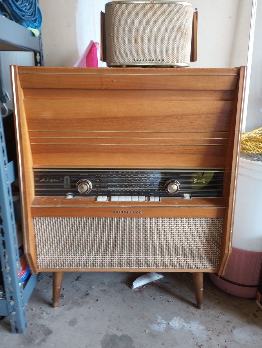 Telefunken Emden II 5083 Wk Vintage Stereo Console Radio Phono & External Speaker